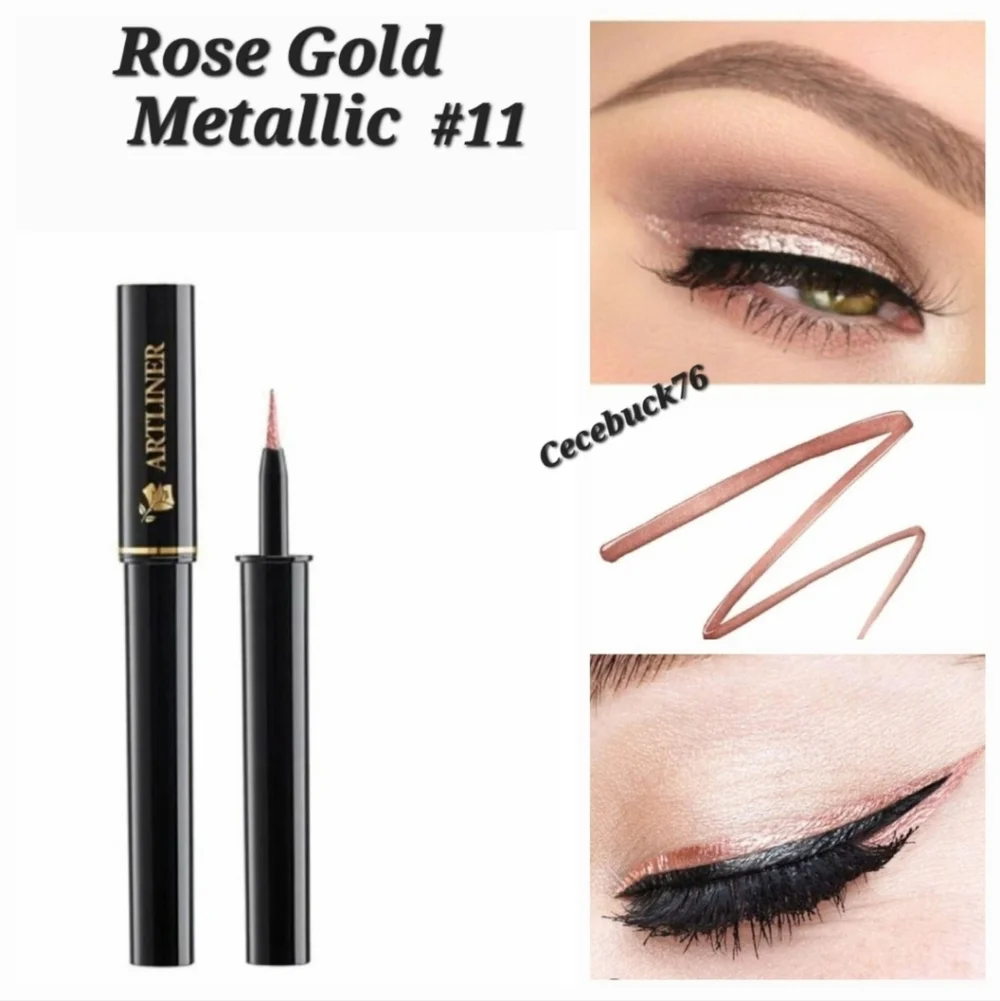 🌺Lancome Rose Gold Metallic Artliner Precision Felt-Tip Liquid Eyeliner